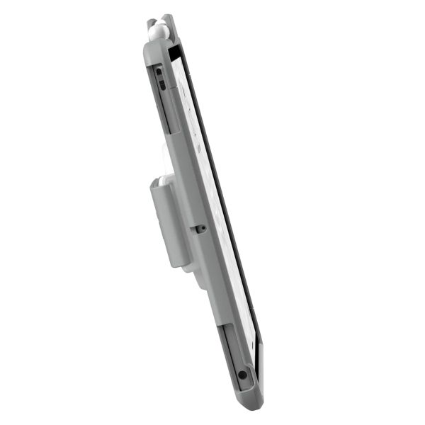 UAG Coque tablette Scout Healthcare avec strap Apple iPad 9 (2021) 10.2 pouces / iPad 8 (2020) 10.2 pouces / iPad 7 (2019) 10.2 pouces - Blanc / Gris