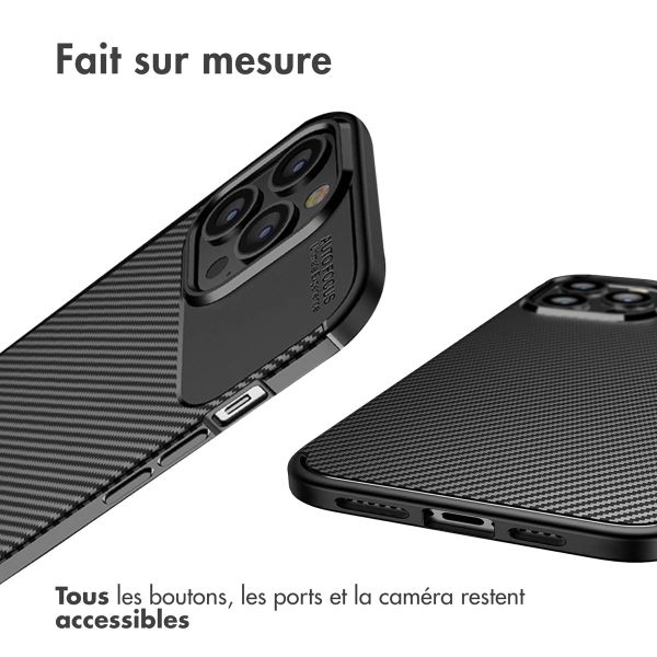 imoshion Coque silicone Carbon Apple iPhone 13 Pro Max - Noir