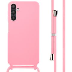 imoshion Coque en silicone avec cordon Samsung Galaxy A25 (5G) - Rose