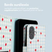 imoshion Étui de télephone portefeuille Design Apple iPhone 17 - Cherry Check