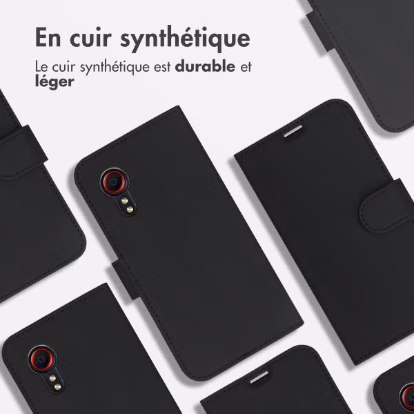 Accezz Étui de télephone Wallet Samsung Galaxy Xcover 5 - Noir