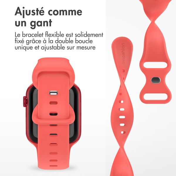 imoshion Bracelet en silicone⁺ Apple Watch Series 1 á 10 / SE / Ultra (2) (44/45/46/49 mm) - Coral - Taille M/L