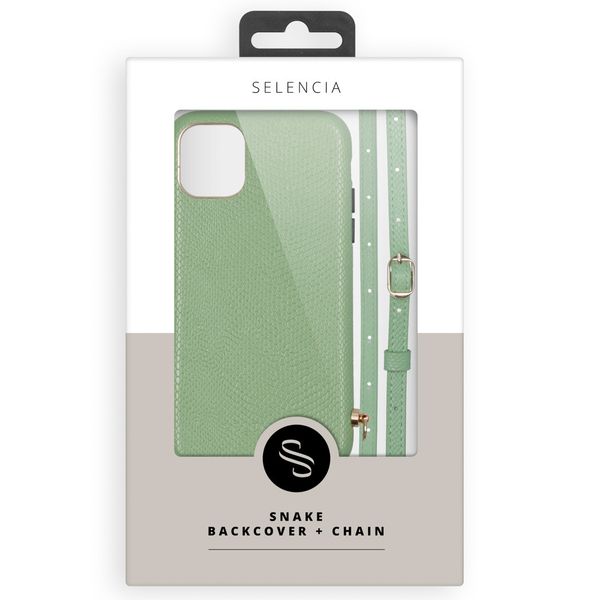 Selencia Coque Aina Serpent avec corde Samsung Galaxy S22 Plus - Vert
