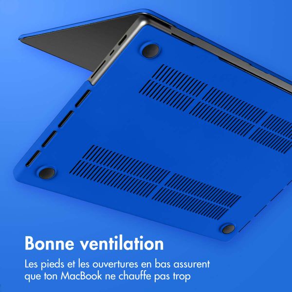 imoshion Coque rigide pour MacBook Pro 16 pouces (2021) / Pro 16 pouces (2023) M3 chip - A2485 / A2780 / A2991 / A3186 / A3403 - Cobalt Blue