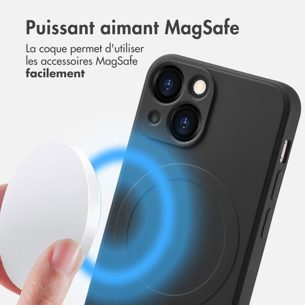 imoshion Coque Couleur avec MagSafe iPhone 13 Mini - Noir