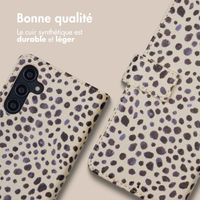 imoshion Étui de télephone portefeuille Design Samsung Galaxy A14 (5G/4G) - Black And White Dots