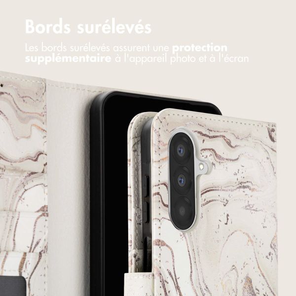 imoshion Étui de télephone portefeuille Design Samsung Galaxy A26 - Sandy Marble