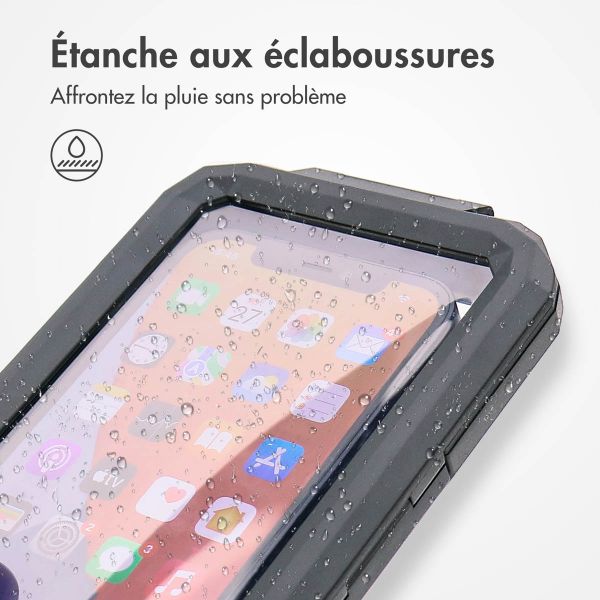 imoshion Support de téléphone pour vélo - Premium - résistant aux éclaboussures - boîtier solide - Noir