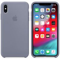 Apple Coque en silicone iPhone Xs Max - Lavender Gray