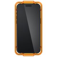 Spigen Protection d'écran en verre trempé AlignMaster Cover 2 Pack iPhone 15 Pro Max - Noir