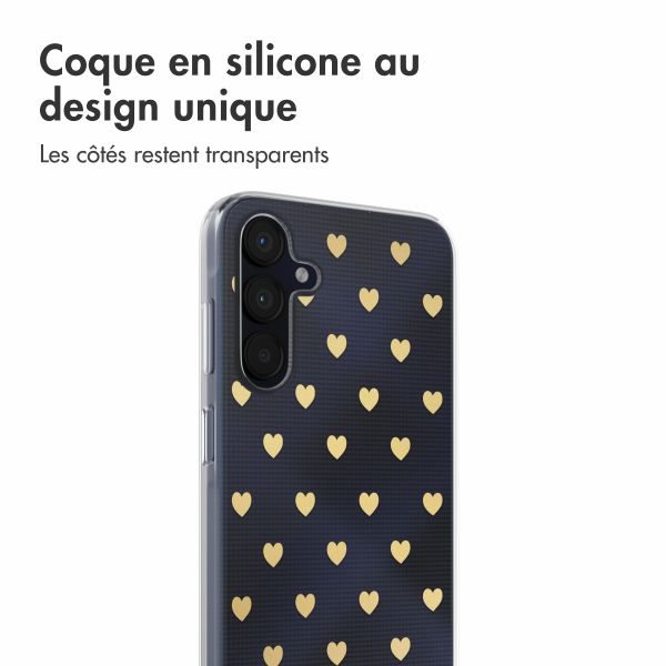 imoshion Coque Design Samsung Galaxy A35 - Golden Hearts