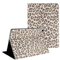 Selencia Coque tablette Sabi avec imprimé léopard Samsung Galaxy Tab S11 - Soft Ivory