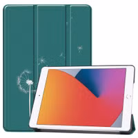 imoshion Coque tablette Apple iPad 9 (2021) 10.2 pouces / iPad 8 (2020) 10.2 pouces / iPad 7 (2019) 10.2 pouces - Petrol Green Dandelion