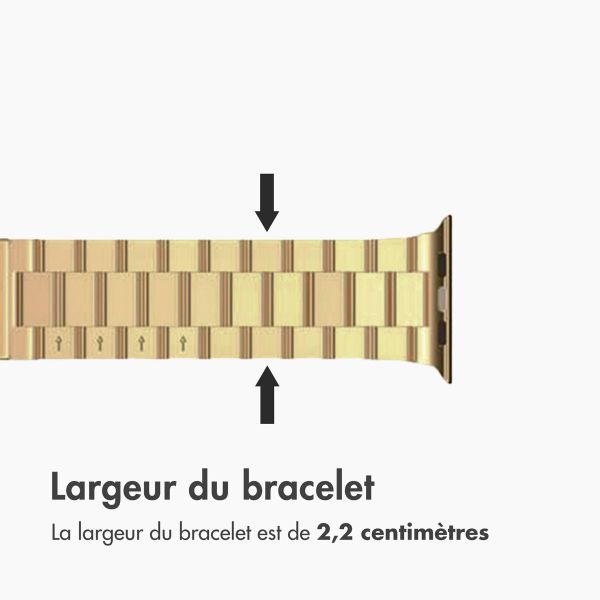 imoshion Bracelet en acier Apple Watch Series 1 á 9 / SE (38/40/41 mm) | Series 10 / 11 (42 mm) - Dorée
