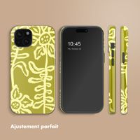 Selencia Coque arrière Vivid Apple iPhone 15 - Chalky Bloom