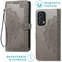 imoshion Etui de téléphone Mandala Oppo Find X3 Lite - Gris