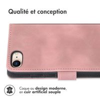 imoshion Etui de télephone portefeuille avec cordon Apple iPhone SE (2022 / 2020) / 8 / 7 - Rose