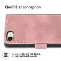 imoshion Etui de téléphone portefeuille avec cordon iPhone SE (2022 / 2020) / 8 / 7 - Rose