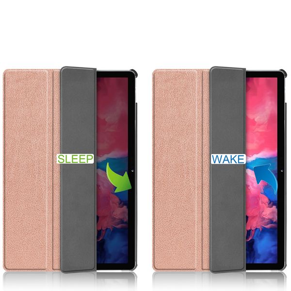 imoshion Coque tablette Trifold Lenovo Tab P11 / P11 Plus - Rose Champage