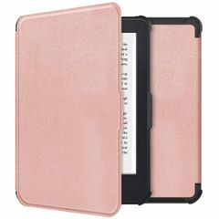 imoshion Étui de liseuse portefeuille Slim Soft Kobo Clara 2E / Tolino Shine 4 - Rose Doré
