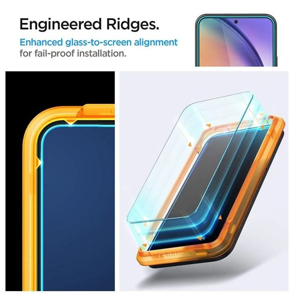 Spigen Protection d'écran en verre trempé GLAStR EZ Fit + Applicator 2-pack Samsung Galaxy A54 (5G)