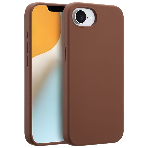 Accezz Coque Liquid Silicone avec MagSafe iPhone 16e - New Tea Brown