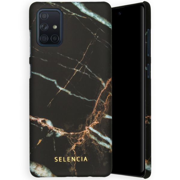 Selencia Coque Maya Fashion Samsung Galaxy A71 - Marble Black