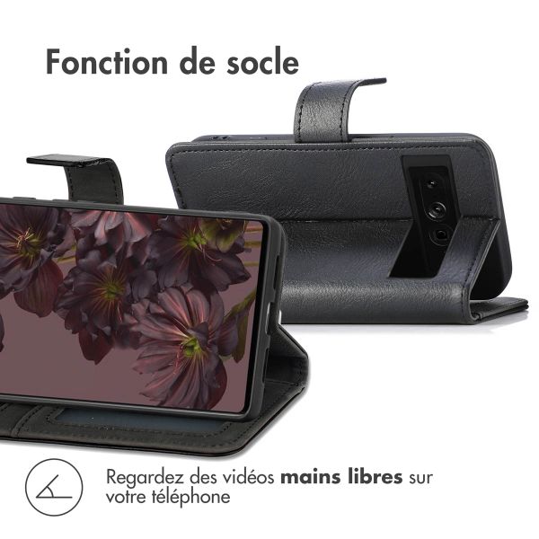 imoshion Étui de téléphone portefeuille Luxe Google Pixel 7 Pro - Noir