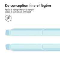 imoshion Coque tablette rigide Trifold iPad Air 11 pouces (2025) M3 / (2024) M2 / Air 5 (2022) / Air 4 (2020) - Bleu clair