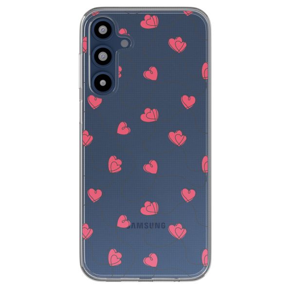 imoshion Coque design pour Samsung Galaxy A16 - Dusty Rose Connected Hearts