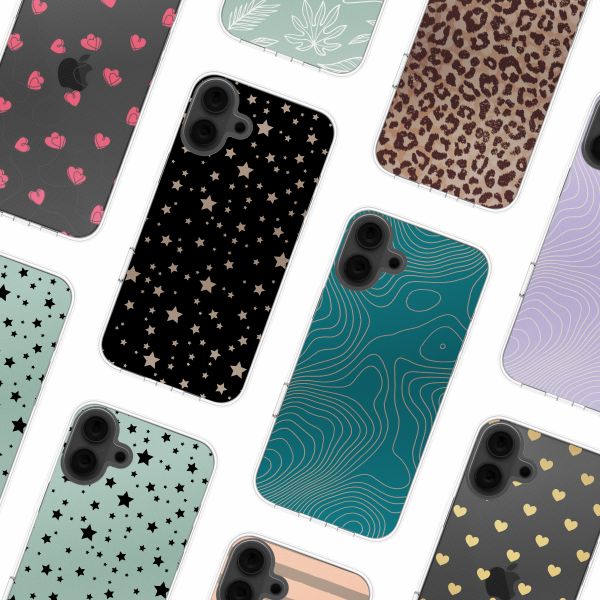 imoshion Coque Design Apple iPhone 16 - Stars Beige Reverse