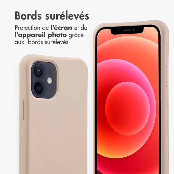 imoshion Coque arrière Color avec cordon amovible et MagSafe Apple iPhone 12 (Pro) - Nude