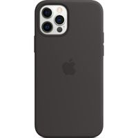 Apple Coque en silicone MagSafe Apple iPhone 12 (Pro) - Black
