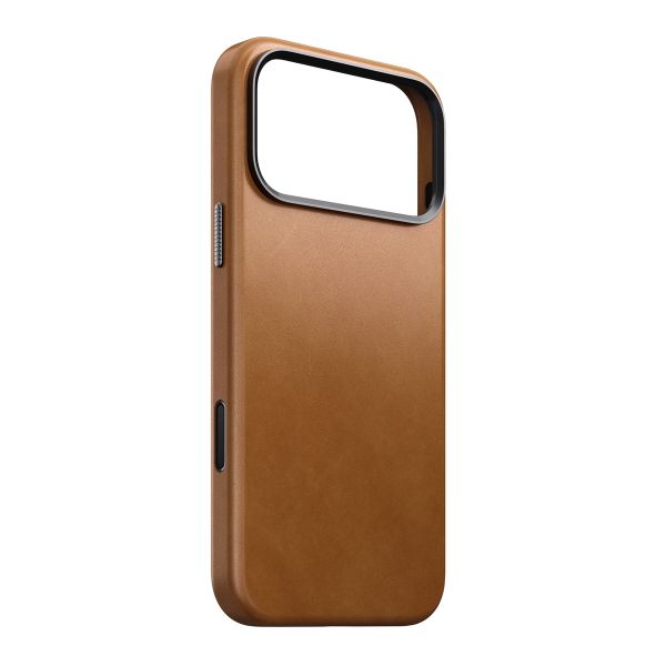 Nomad Coque arrière Traditional Leather avec MagSafe Apple iPhone 17 Pro Max - English Tan