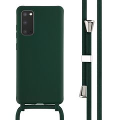 imoshion ﻿Coque en silicone avec cordon Samsung Galaxy S20 FE - Vert foncé