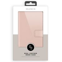 Selencia Étui portefeuille en cuir véritable Apple iPhone 11 - Dusty Pink