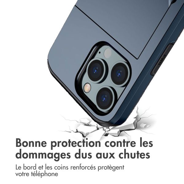 imoshion Coque arrière avec porte-cartes Apple iPhone 14 Pro - Bleu foncé