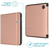 imoshion ﻿Slim Hard Sleepcover avec support Kobo Libra 2 / Tolino Vision 6 - Rose Dorée