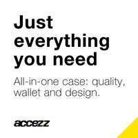 Accezz Étui de téléphone Wallet iPhone Xs / X - Noir