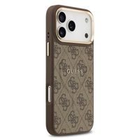 Guess Coque MagSafe Classic avec logo 4G Apple iPhone 17 Pro Max - Marron