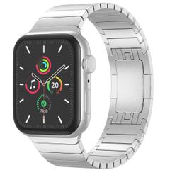 Selencia Bracelet à maillons en acier inoxydable Apple Watch Series 1 á 9 / SE (38/40/41 mm) | Series 10 (42 mm) - Argent