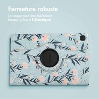 imoshion Coque tablette Design rotatif à 360° Samsung Galaxy Tab S6 Lite (2020/2022/2024) - Flowers