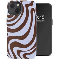 Selencia Coque arrière Vivid avec MagSafe Apple iPhone 13 - Dream Swirl Chocolate