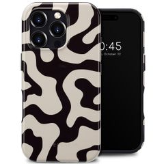 Selencia Coque arrière Vivid avec MagSafe Apple iPhone 16 Pro - Art Wave Black