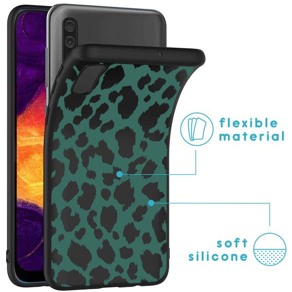 imoshion Coque Design Galaxy A50 / A30s - Léopard - Vert / Noir