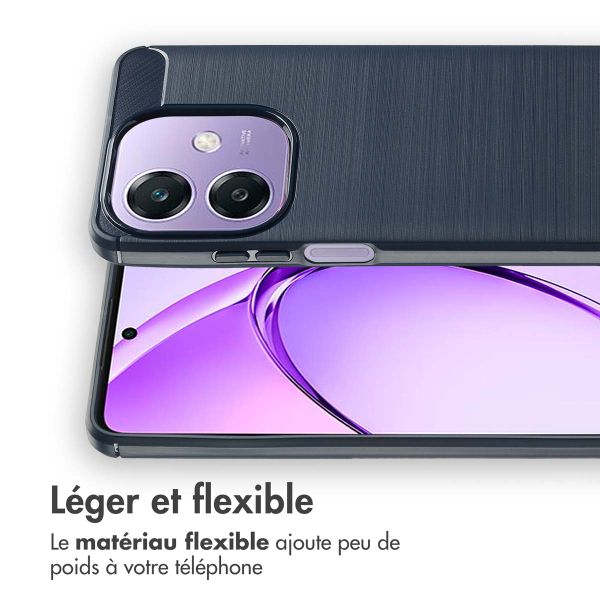 imoshion Coque Brushed Oppo A40 (4G) / Oppo A40M (4G) / Oppo A60 (5G) - Bleu foncé