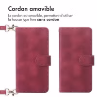 imoshion Etui de télephone portefeuille avec cordon Samsung Galaxy A25 (5G) - Rouge