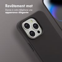imoshion Coque arrière Color avec cordon amovible et MagSafe Apple iPhone 14 Pro - Black Coffee