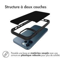 imoshion Coque Rugged Hybrid Carbon iPhone 12 (Pro) - Noir