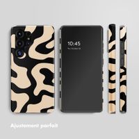 Selencia Coque arrière Vivid avec MagSafe Samsung Galaxy S25 Ultra - Art Wave Black